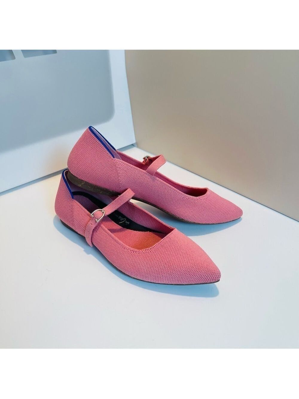 Rothy’s The Point Mary Jane Flats Shoes in Tulip Pink Women’s Size 5.5 - NWOB - Picture 3 of 12